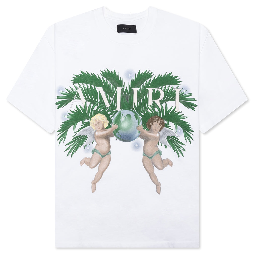 【AMIRI】メンズ AIRBRUSH CHERUB TEE Tシャツ AMJYTE1028-001 Amiri Airbrush Cherub T-Shirt - Black - Men | AMJYTE1028BLACK