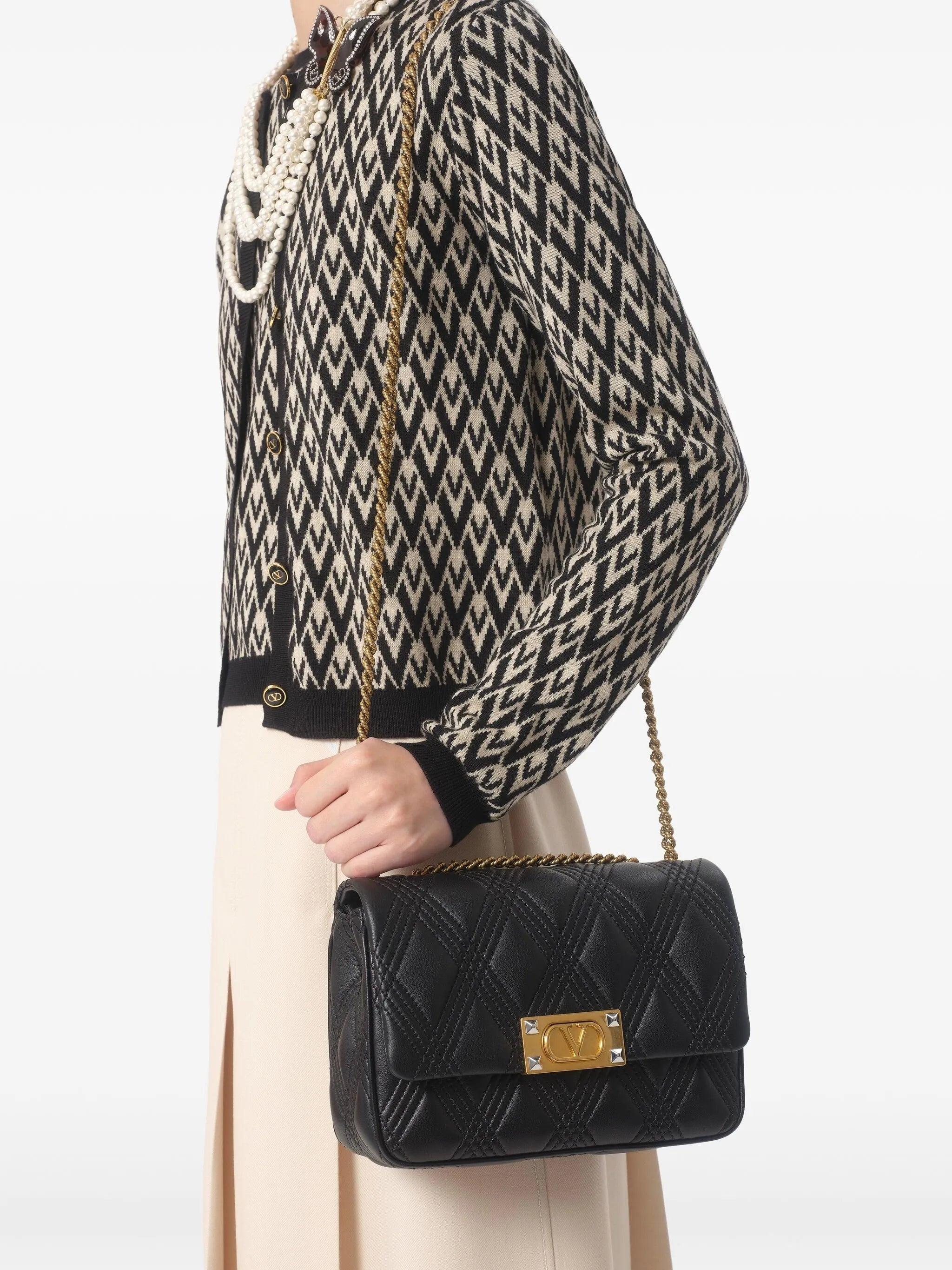 Toute La V jacquard sweater - 6