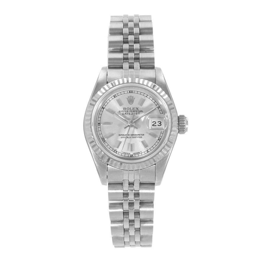 Pre-owned Rolex Datejust 26 Automatic Chronometer Silver Dial Ladies Watch 69174 SSJ - 2