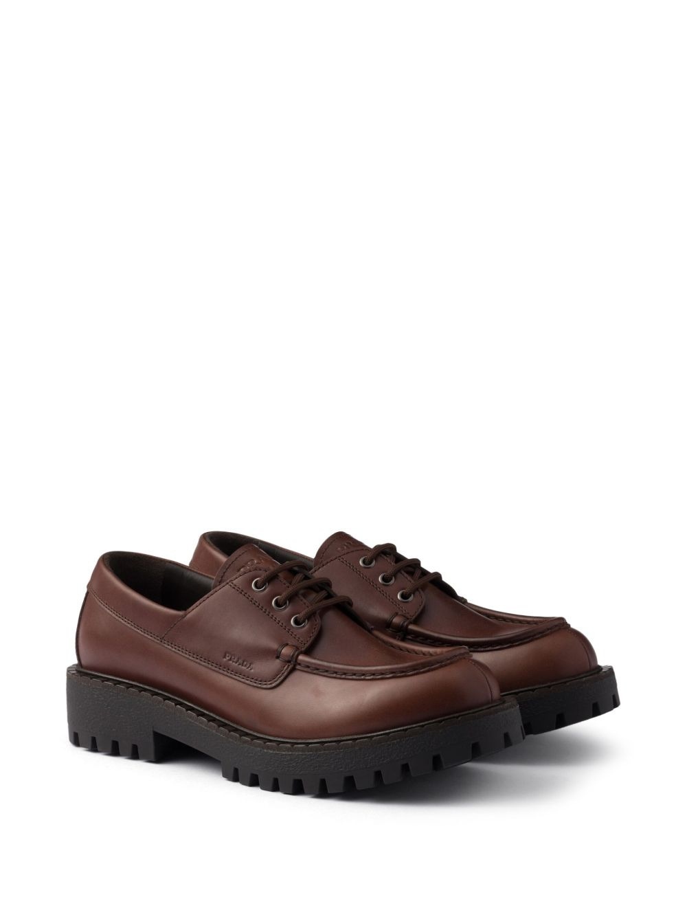 leather derby shoes - 2