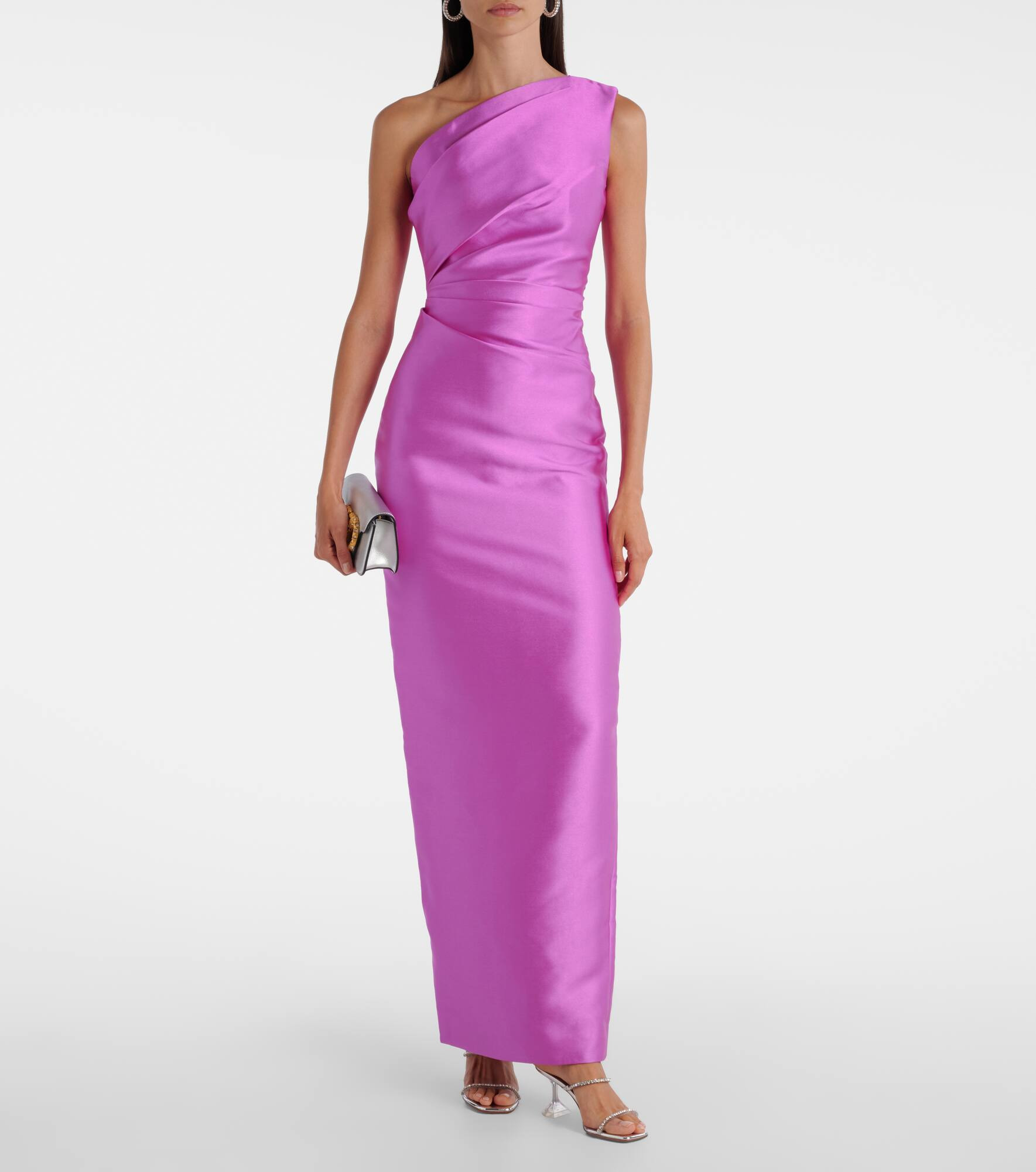 Kira draped satin gown - 2