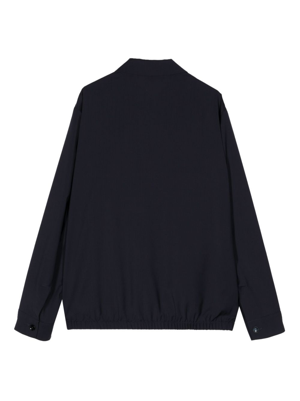 zip-up wool shirt jacket - 2