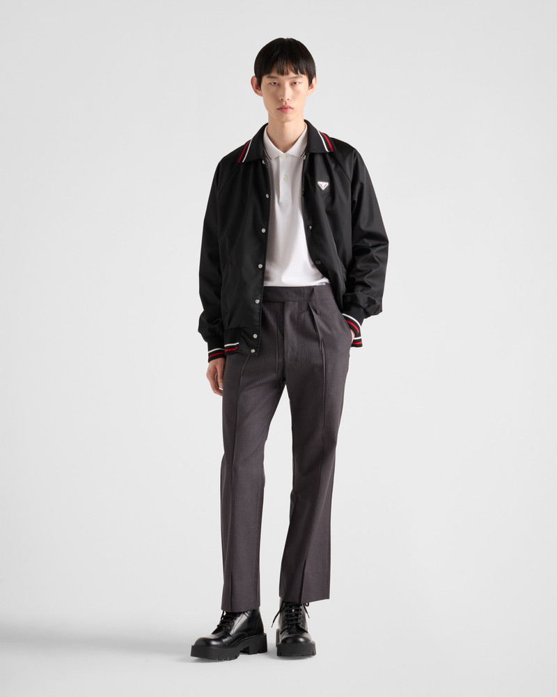 Prada Short-sleeved piqué polo shirt outlook