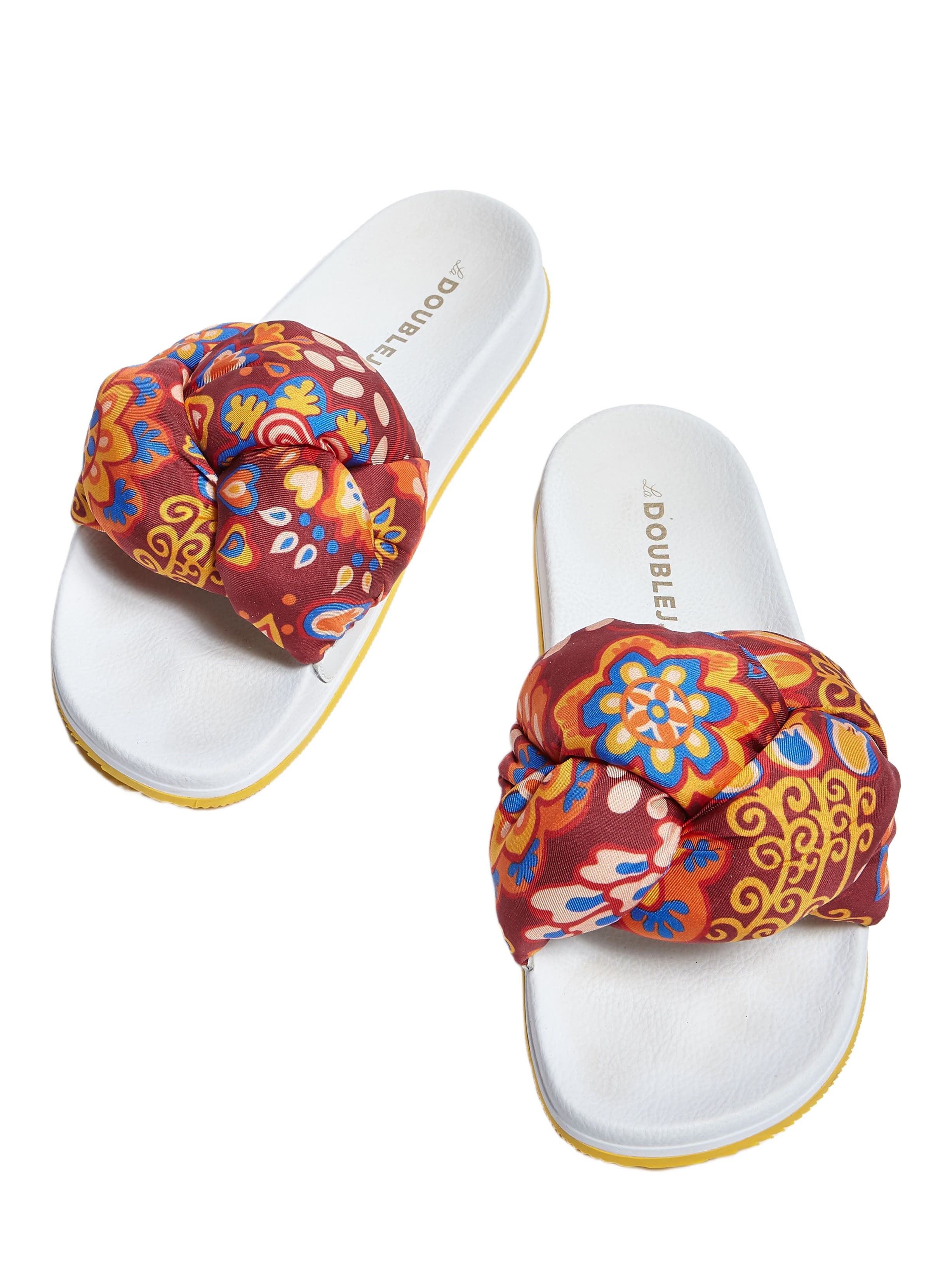 La DoubleJ Treccia Slides Taranta Bordeaux at Nordstrom - 3