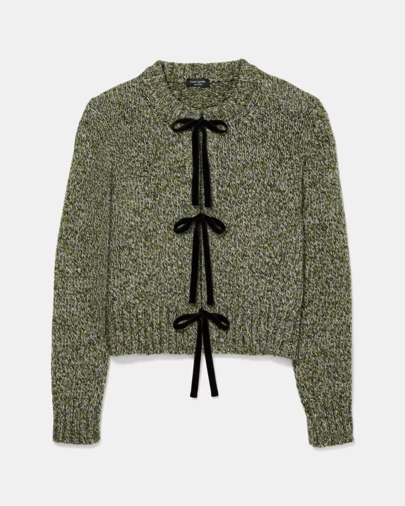Bow Front Cardigan - 1