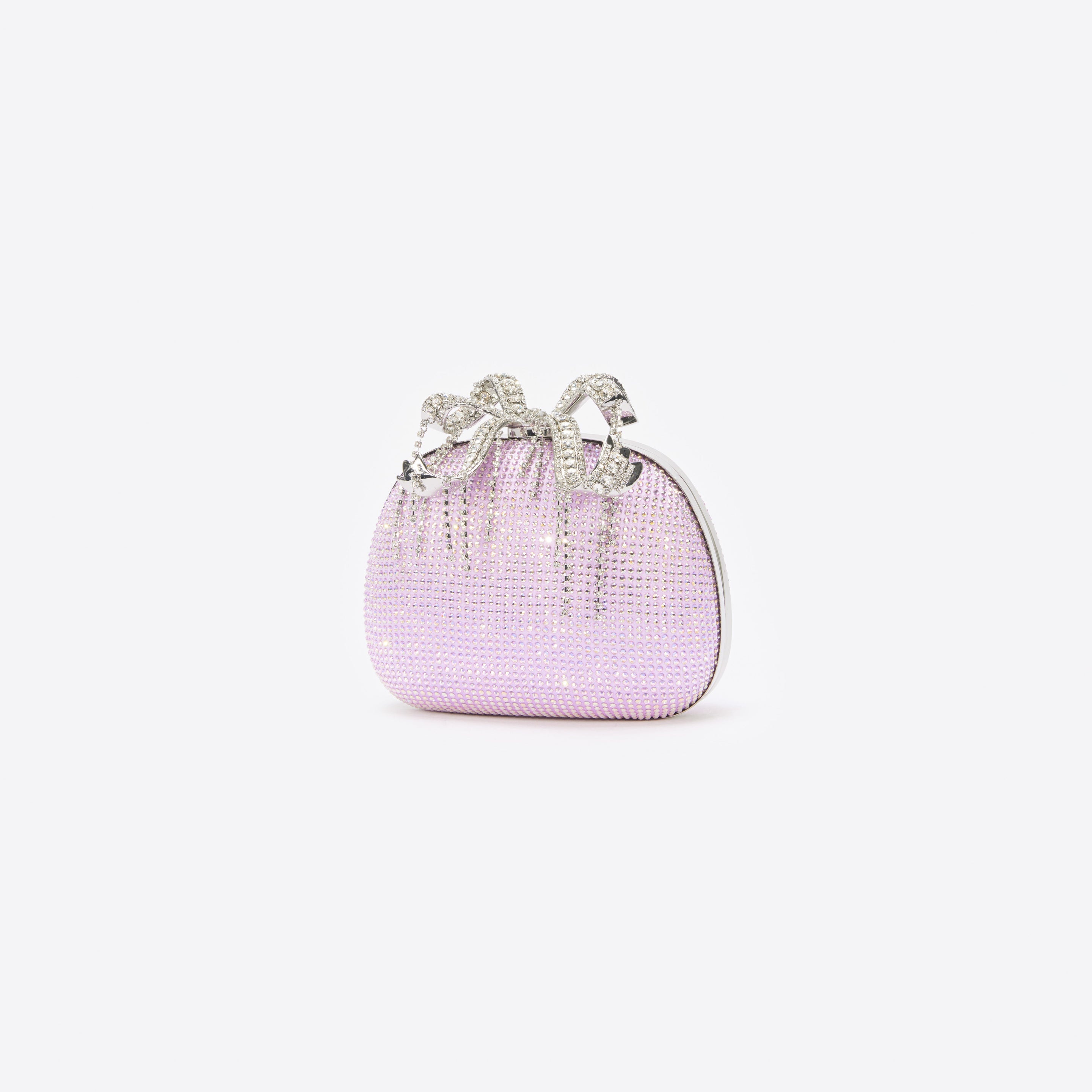 Purple Crystal Clutch Bag - 2