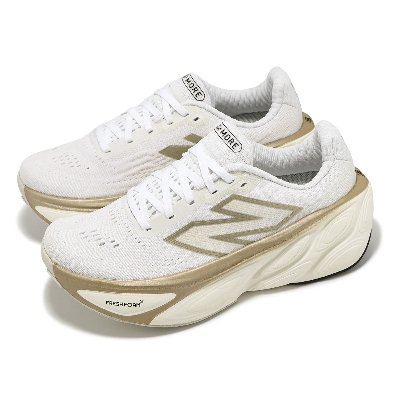 (WMNS) New Balance Fresh Foam X More v5 'White Sea Salt' WMORLW5 - 3