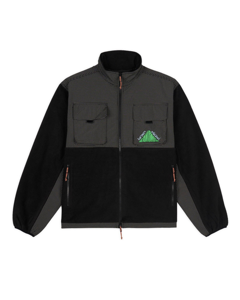Brain Dead Equipment Ripstop Zip Fleece Jacket - Black 1