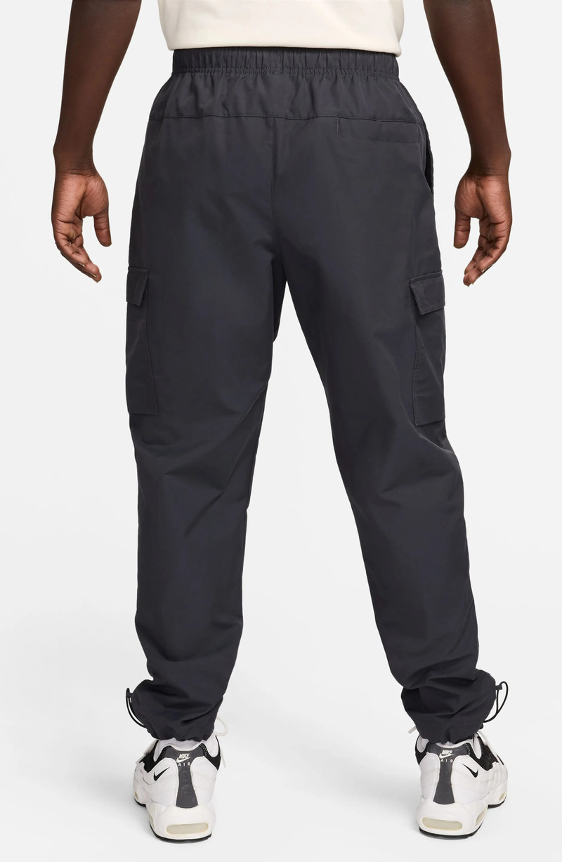 Nike Sportswear Air Play Twill Cargo Pants in Dark Smoke Grey/White outlook