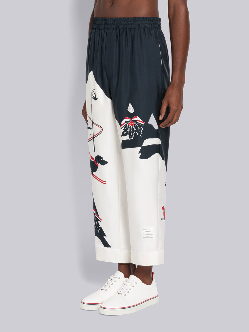 Thom Browne graphic-print pyjama-style trousers outlook