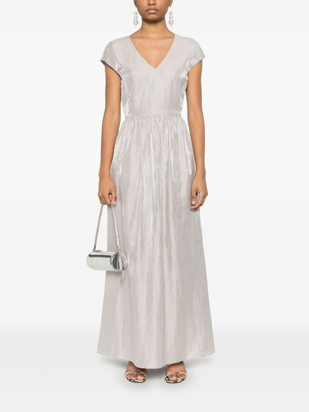 V-neck maxi dress - 2