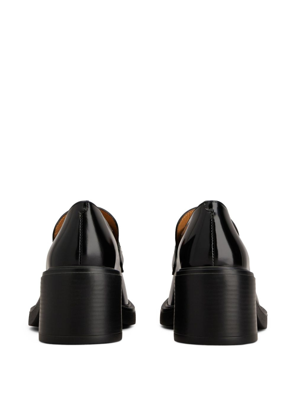 60mm leather loafers - 3