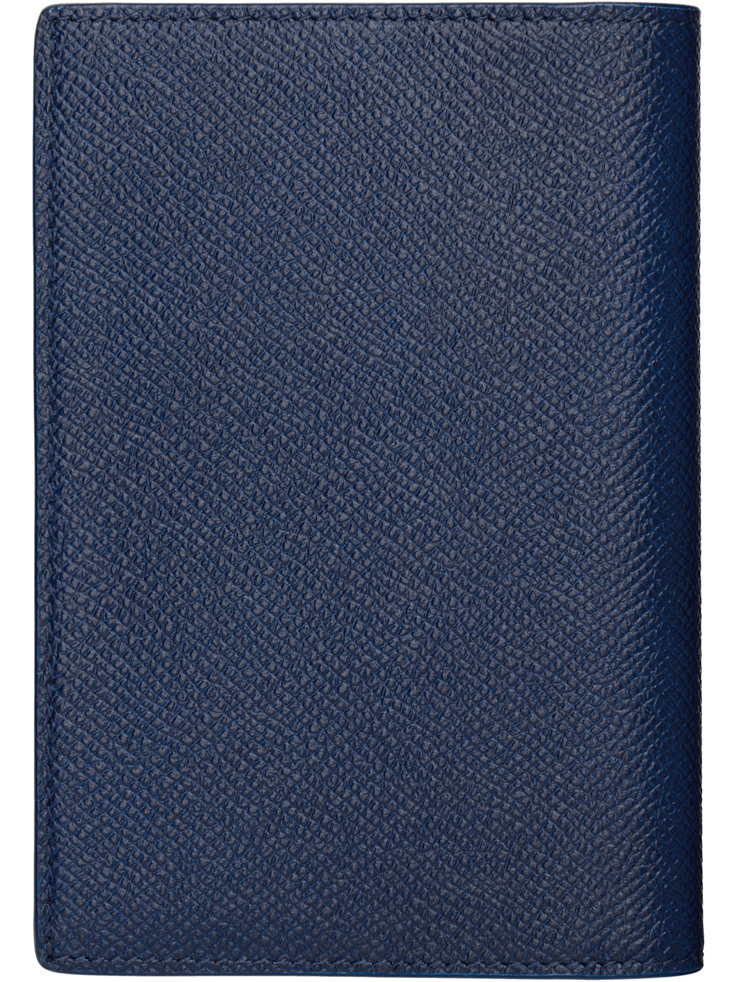 Blue Leather Passport Holder - 2