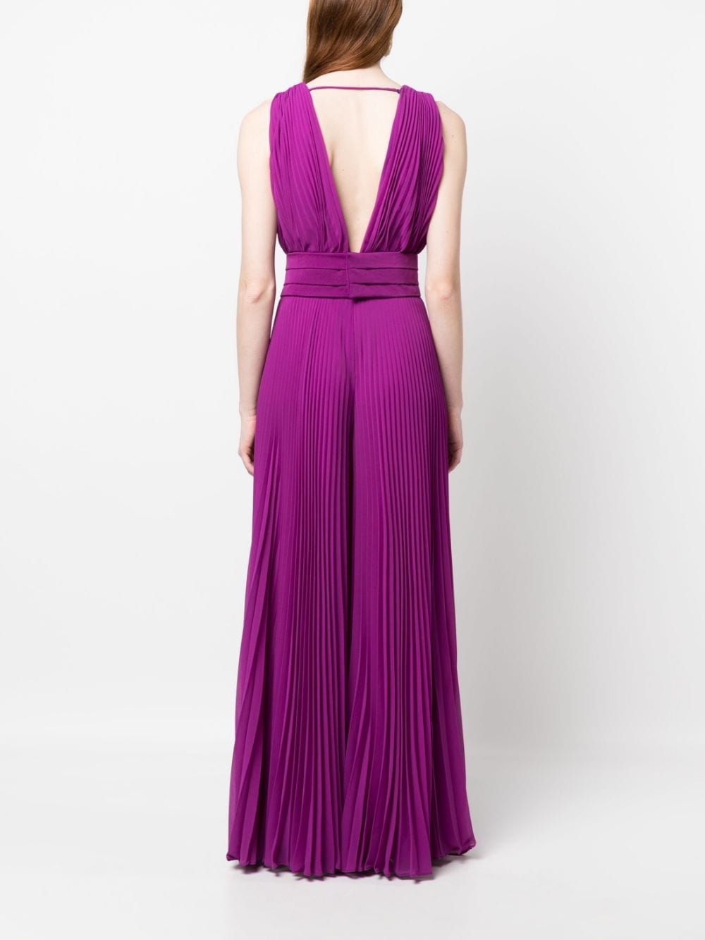 pleated long dress - 4