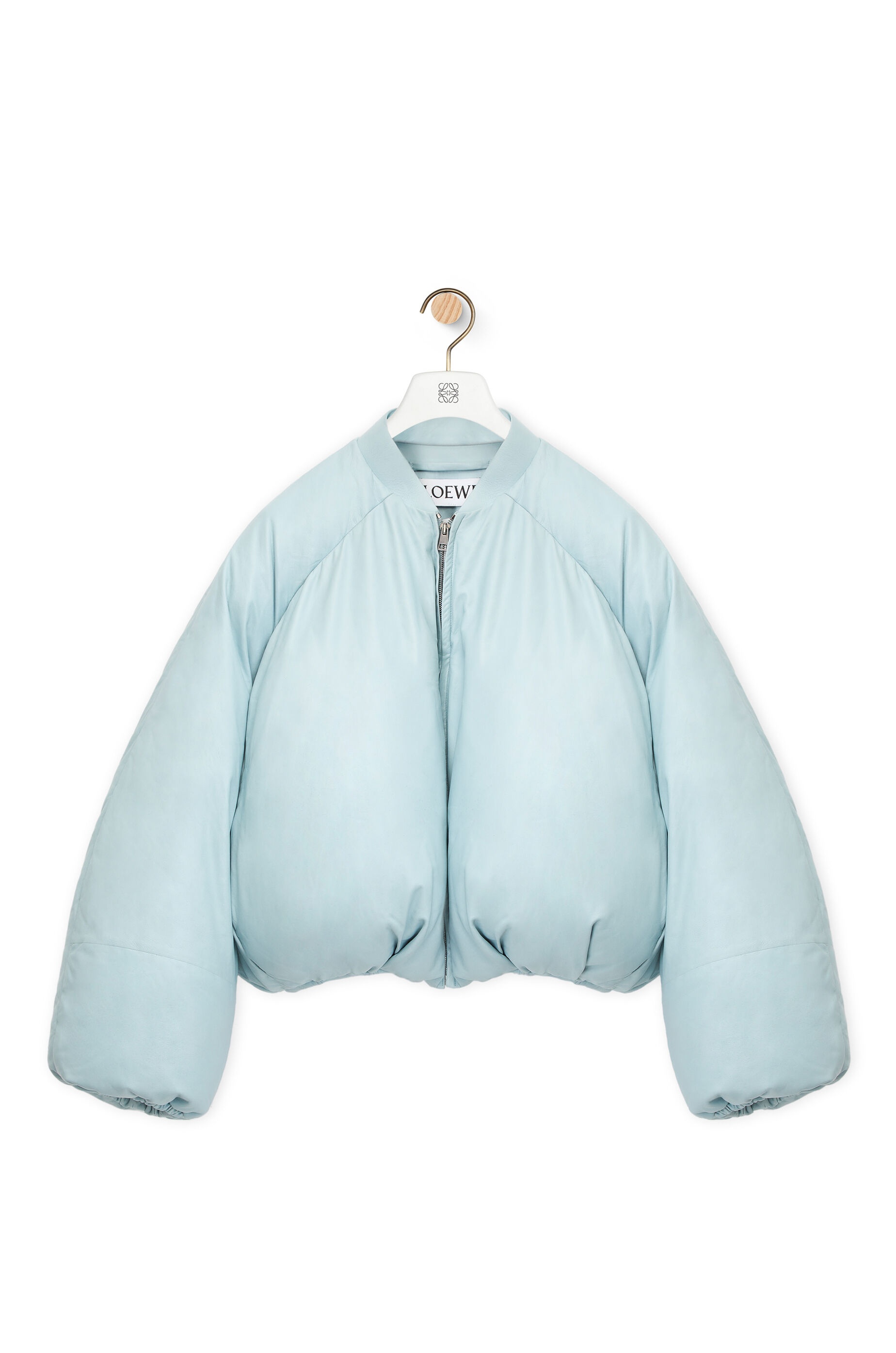 Puffer bomber jacket in nappa - 1
