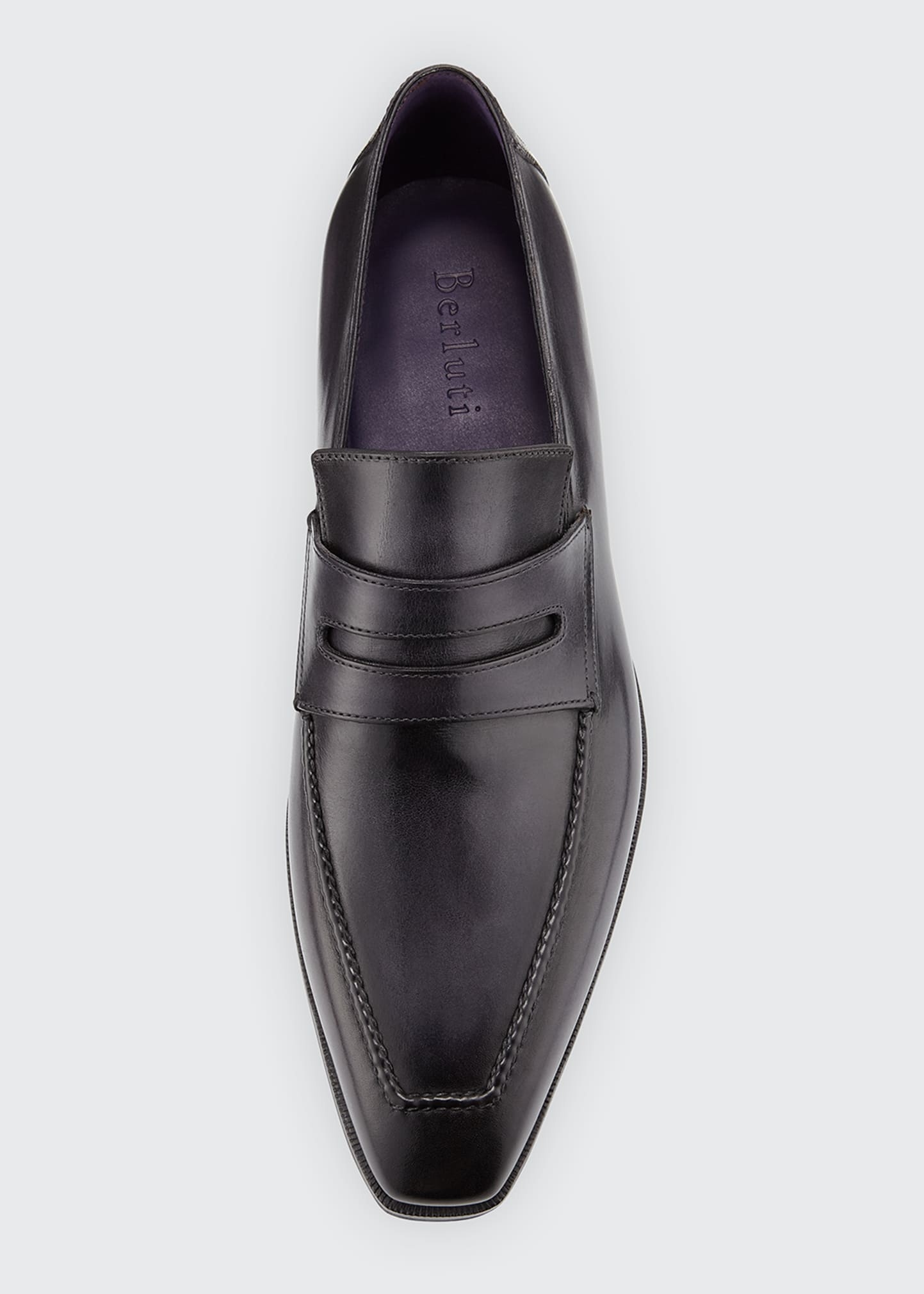 Andy Leather Loafer, Black - 4