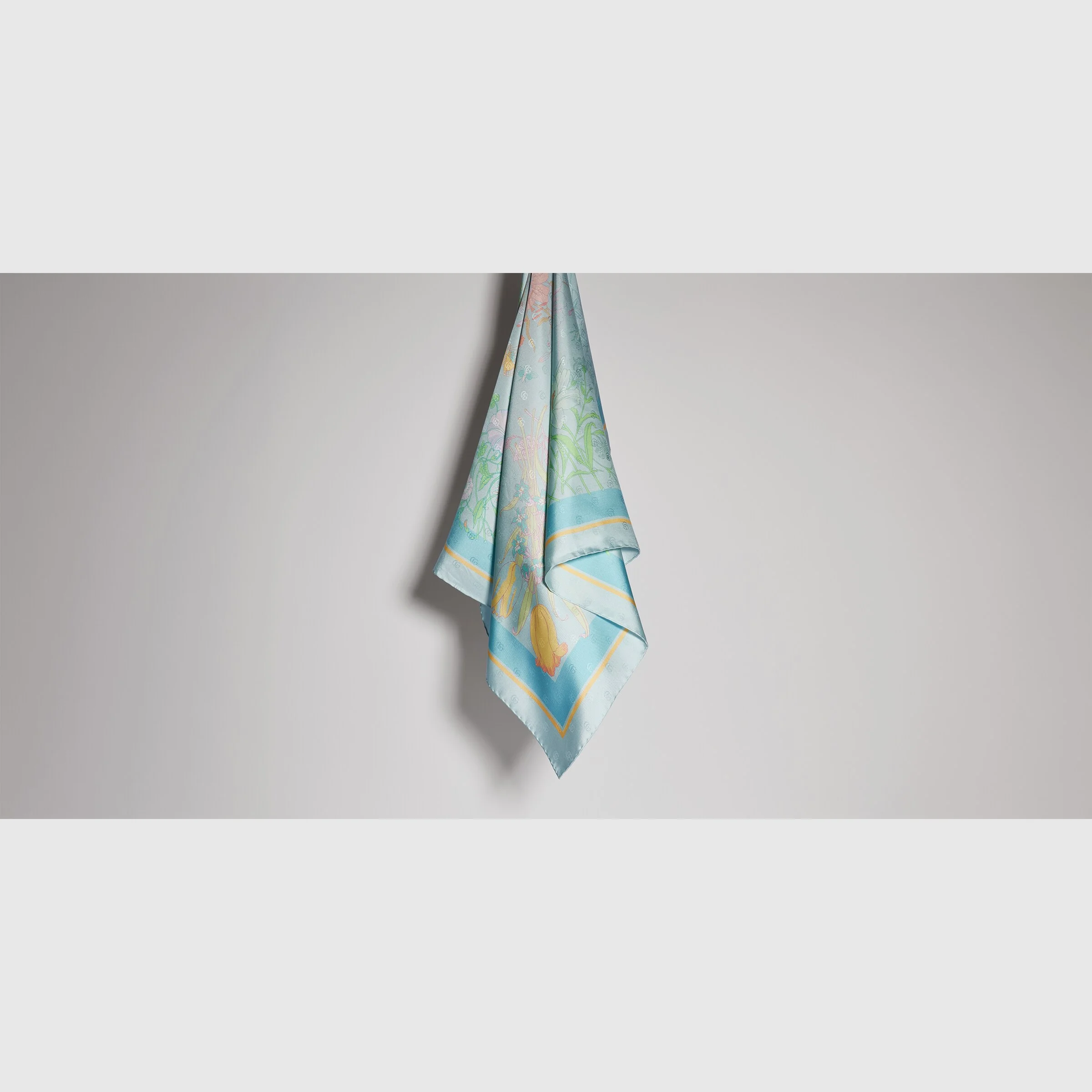 Printed silk twill carré - 1