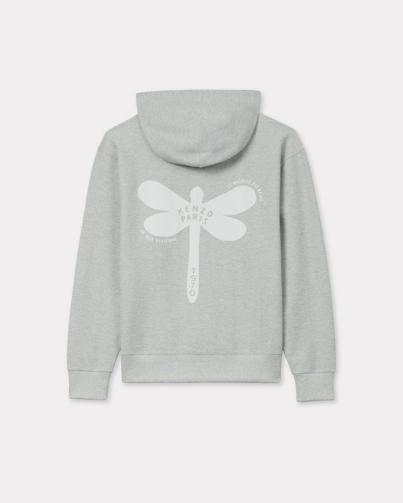 KENZO 'KENZO Dragonfly' zipped hoodie in cotton outlook