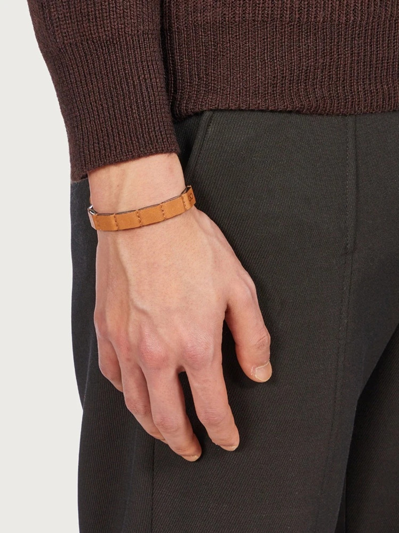 FERRAGAMO LEATHER BRACELET outlook