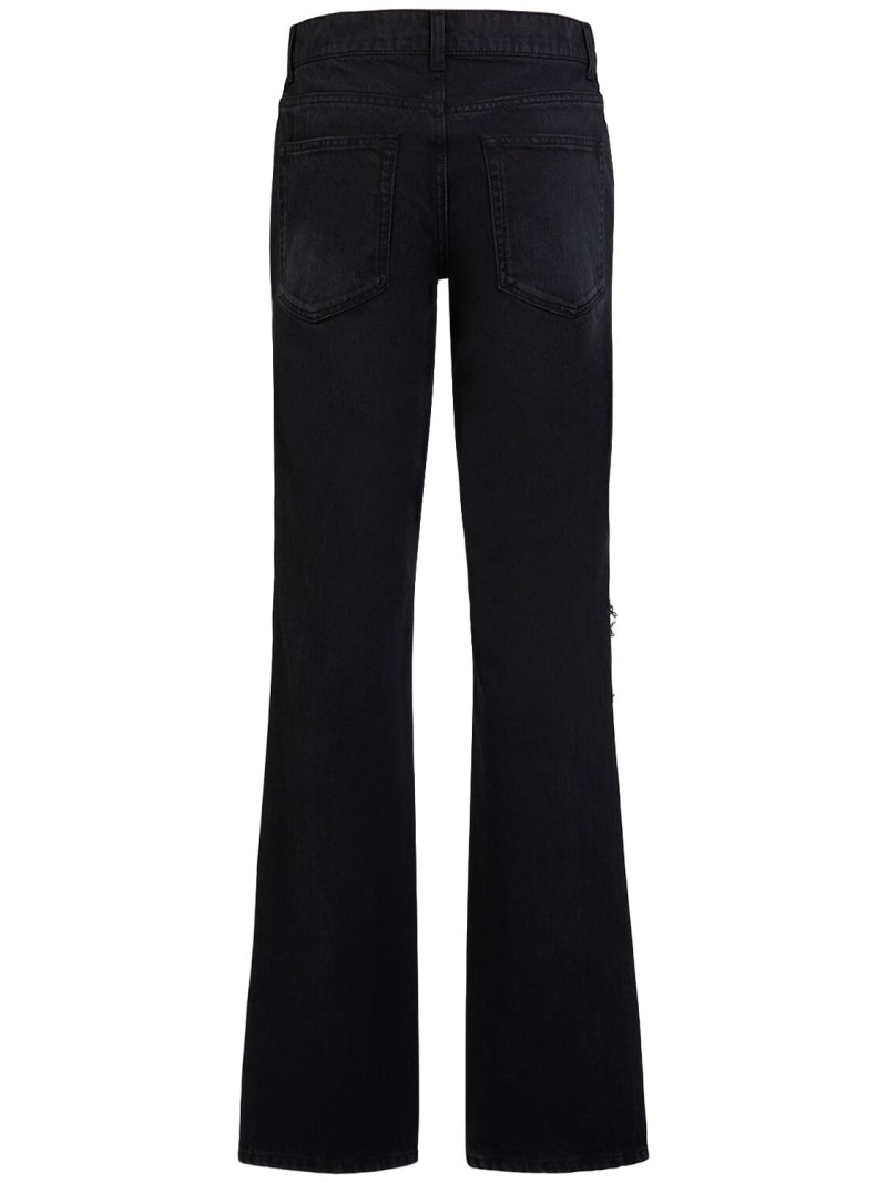 Carel distressed midrise straight jeans - 3
