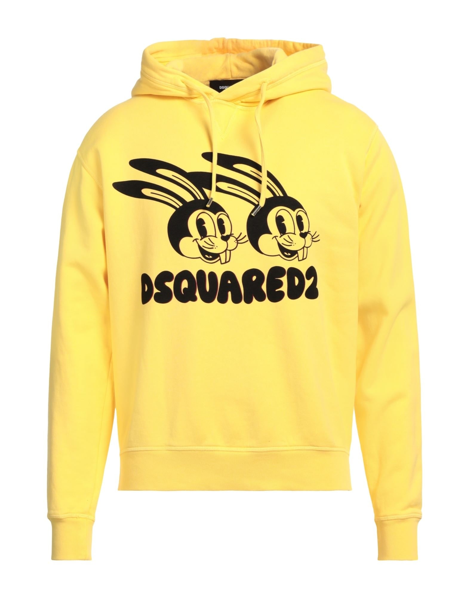 Yellow Men's Hooded Sweatshirt - 1