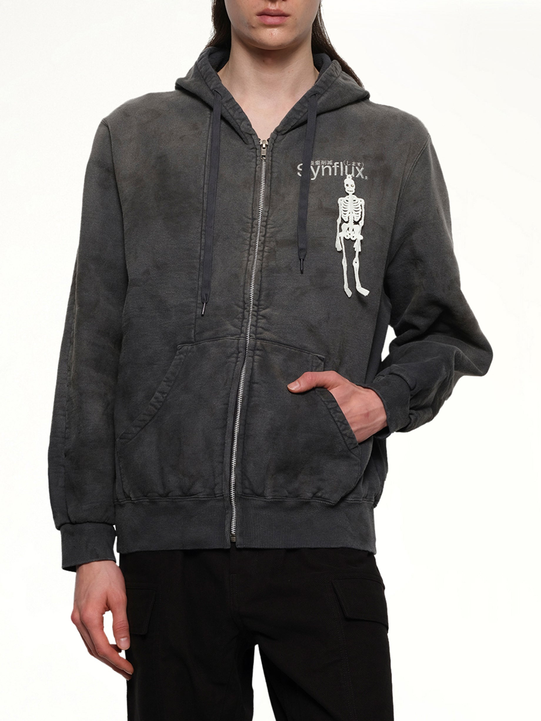 Waste-Reducing Algorithm Hoodie in Black - 6