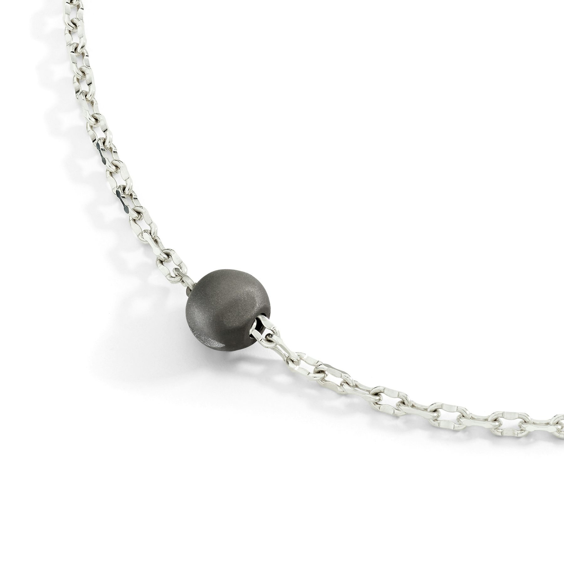 PEPITA NECKLACE SILVER & TITANIUM - 2
