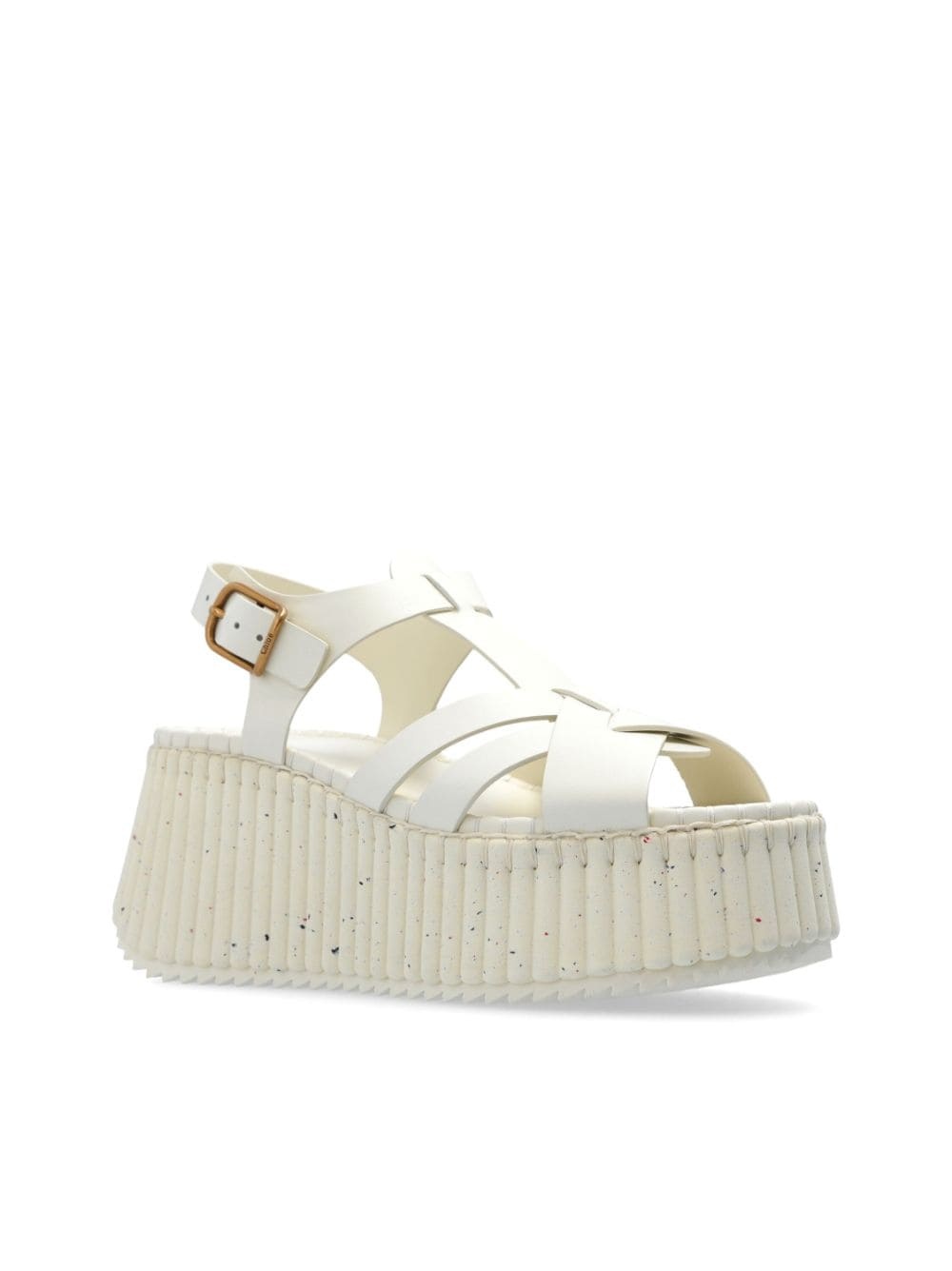 leather platform sandals - 4