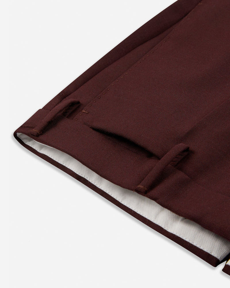 Slim fit virgin wool and mohair twill trousers 7