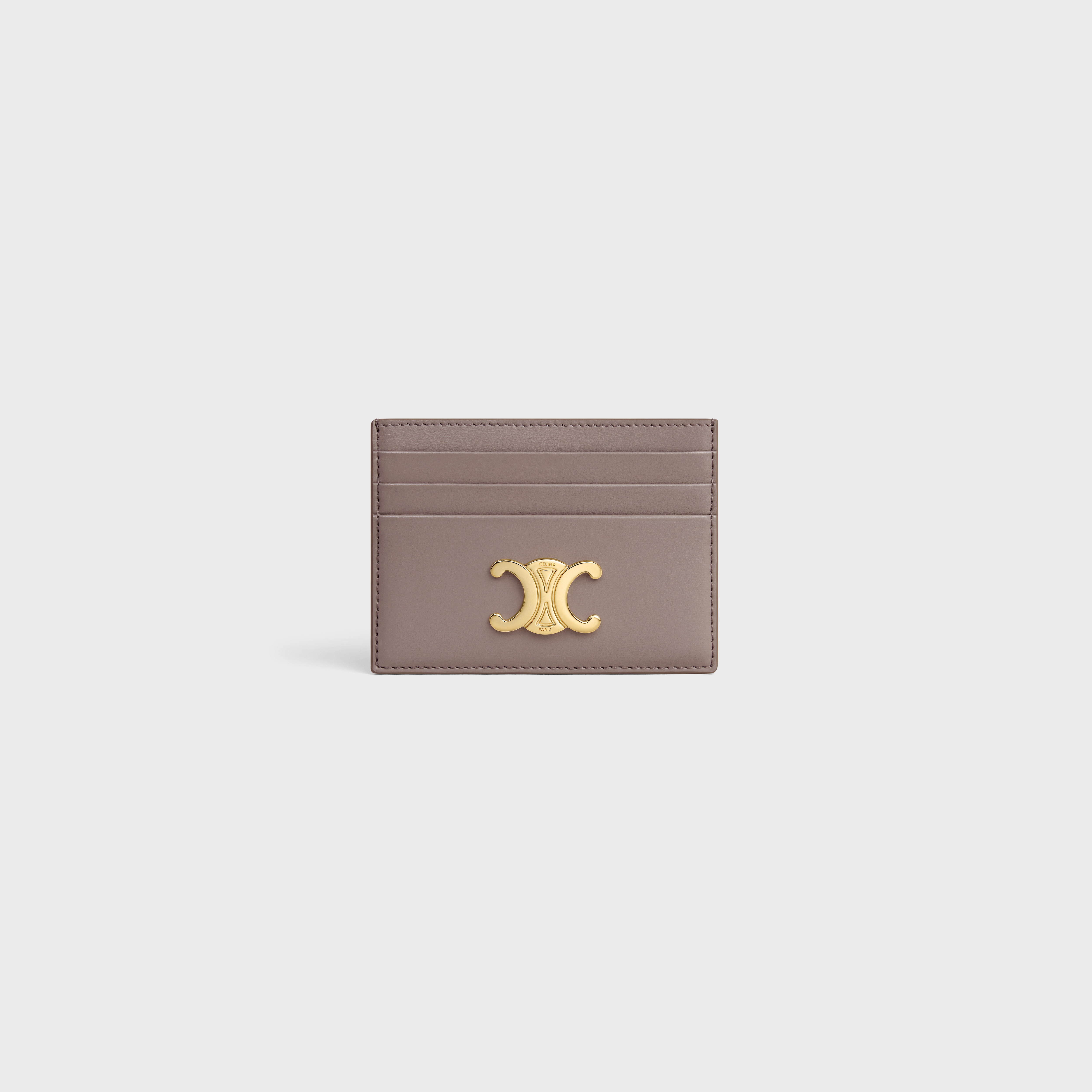 TRIOMPHE CARD HOLDER in Shiny calfskin - 1