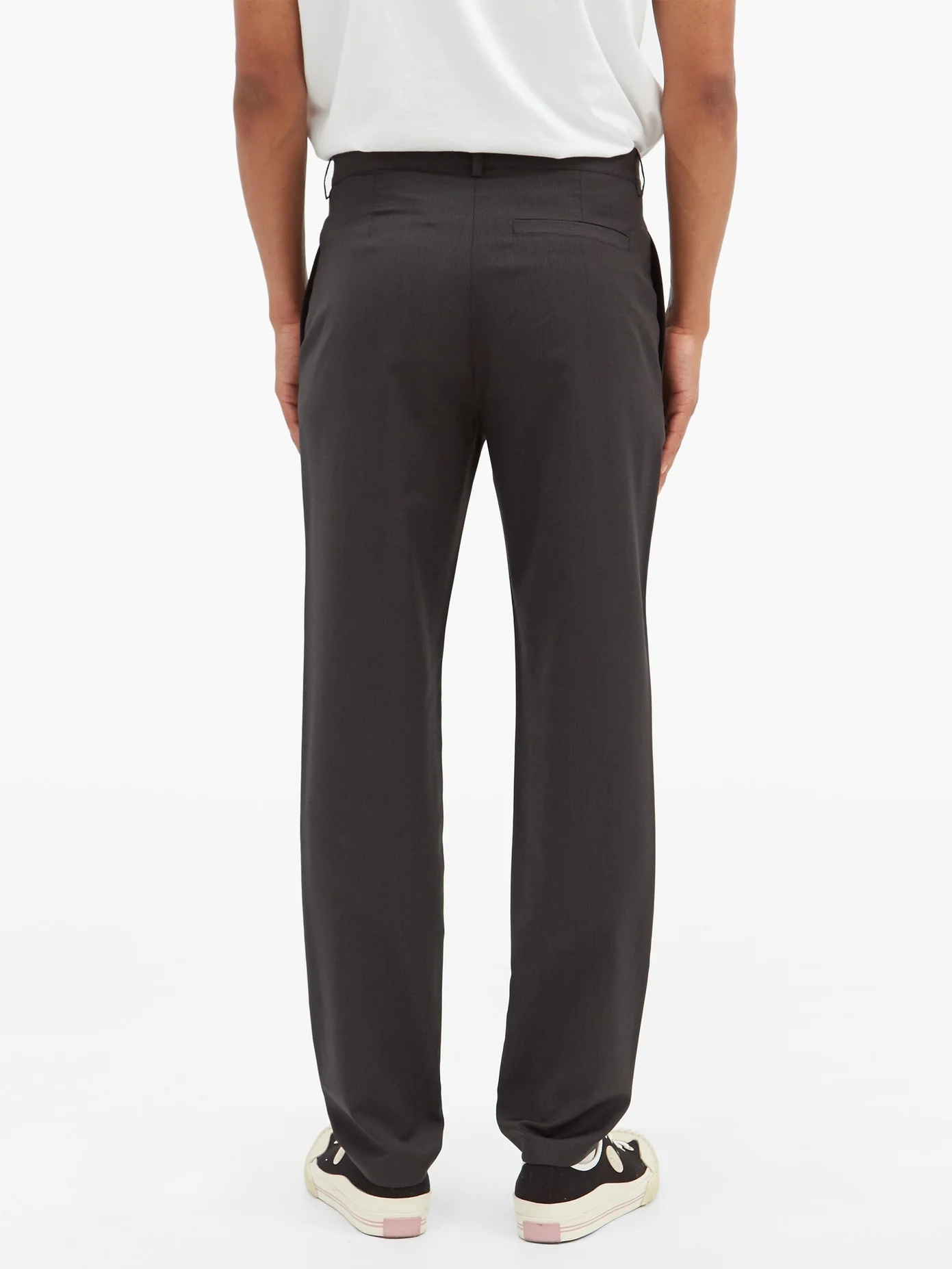 Dorian pinstriped-wool trousers - 5