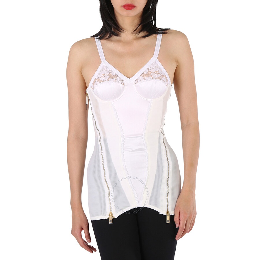 Burberry Optic White Lace Corset Top - 3