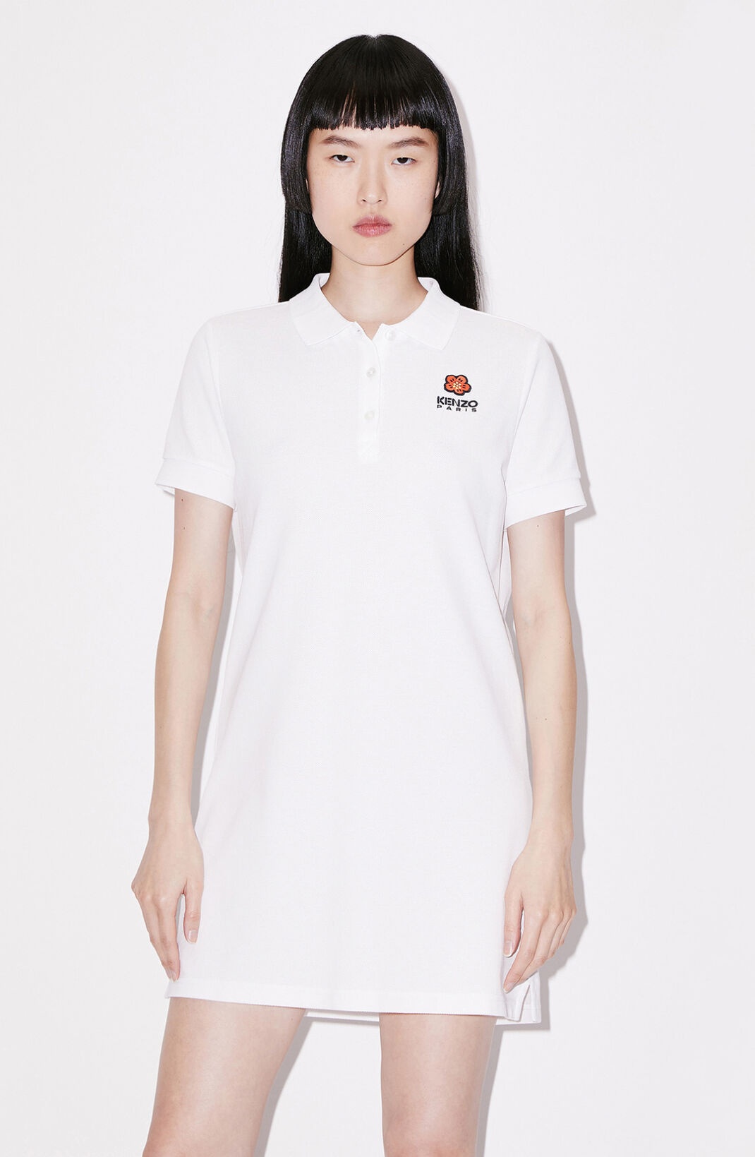 KENZO BOKE FLOWER crest polo dress REVERSIBLE