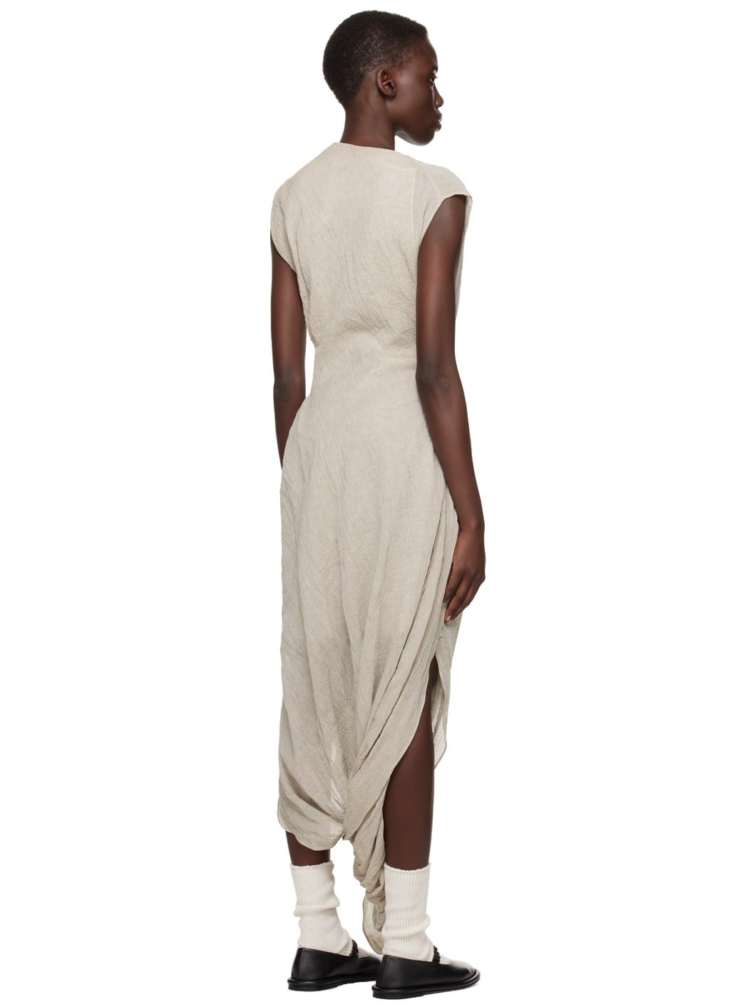 Taupe Twist Maxi Dress - 3