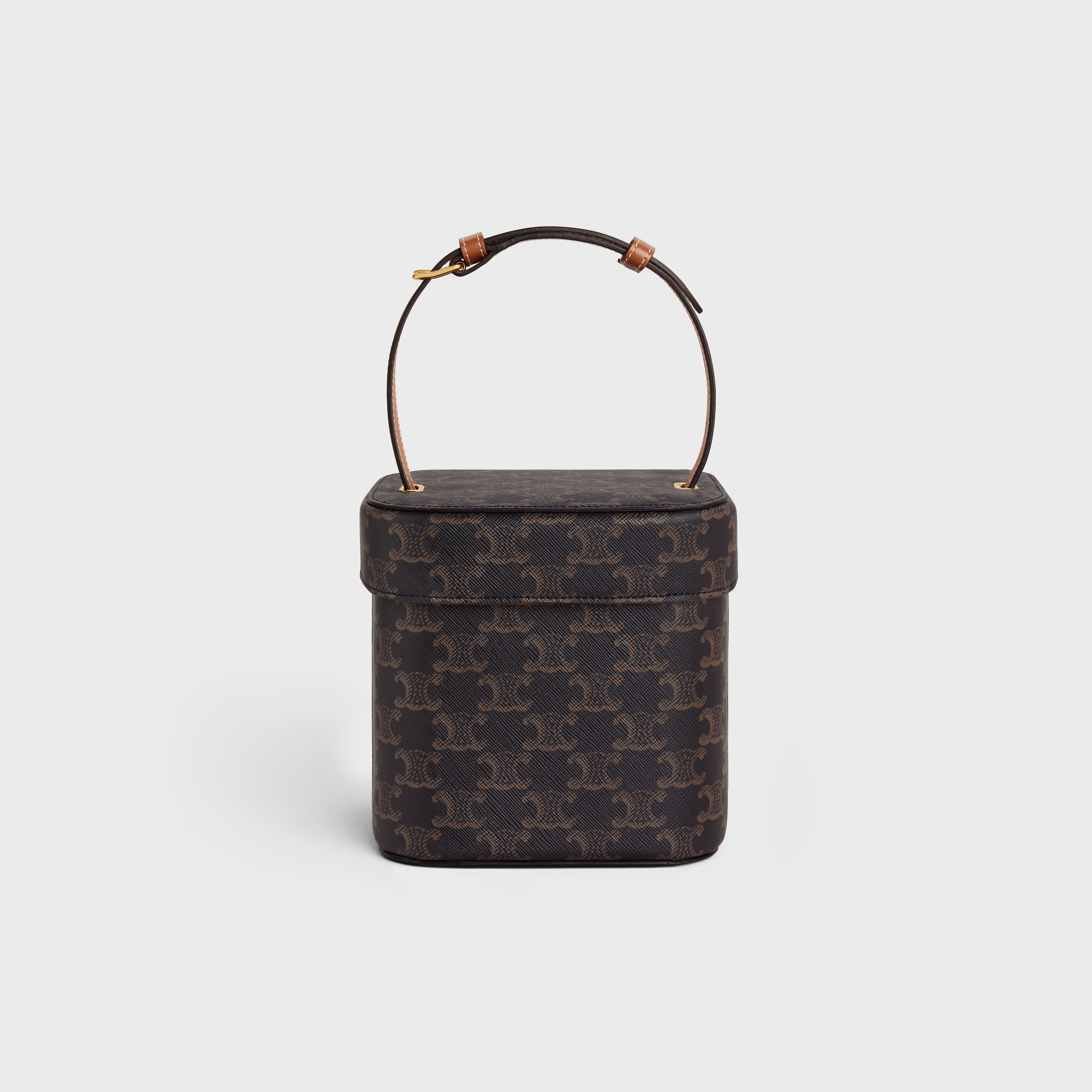 medium box cuir triomphe in TRIOMPHE CANVAS and CALFSKIN - 3