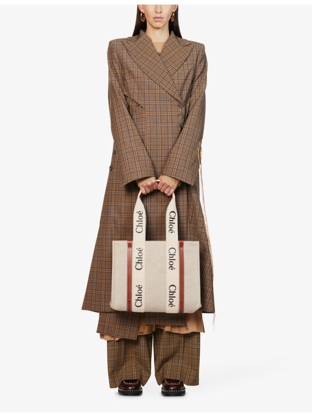 Woody medium cotton-canvas tote bag - 3