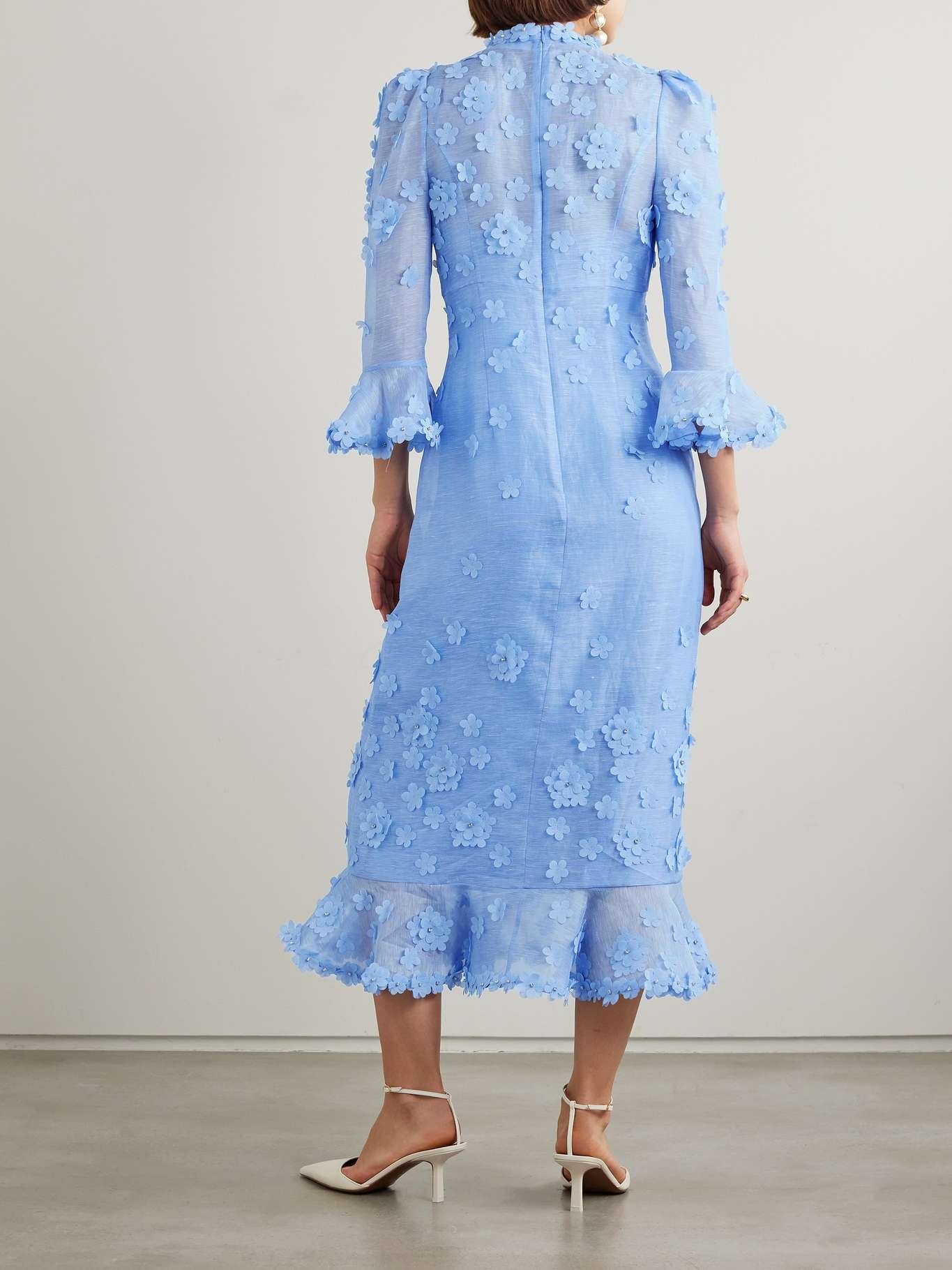 Zimmermann Matchmaker appliquéd crystal-embellished linen