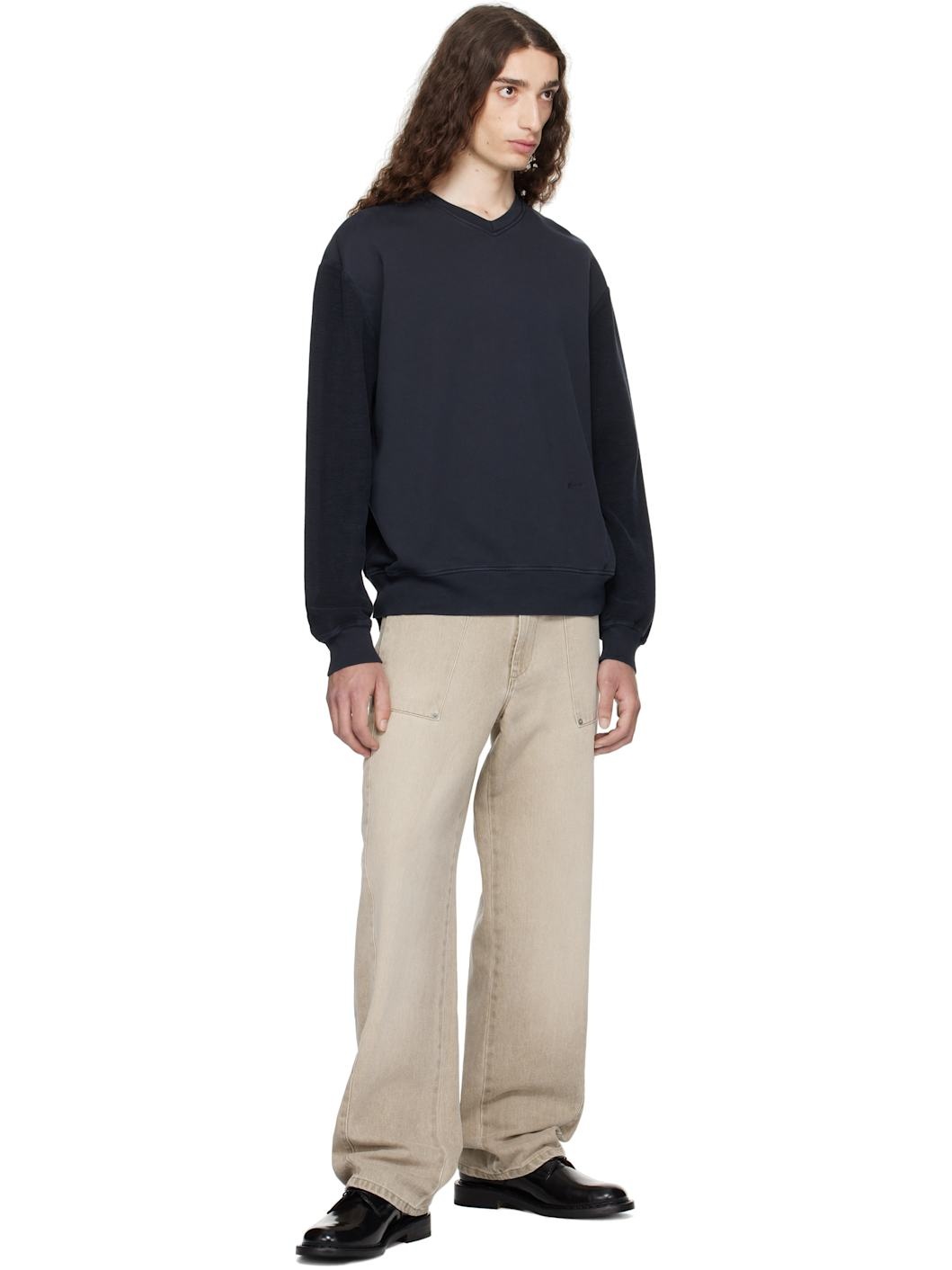 Navy Oliver Sweater - 4