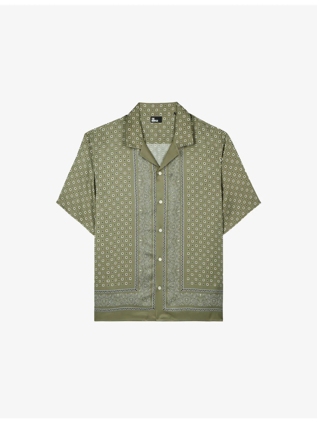 Bandana Print Short-Sleeve Woven Shirt - 1
