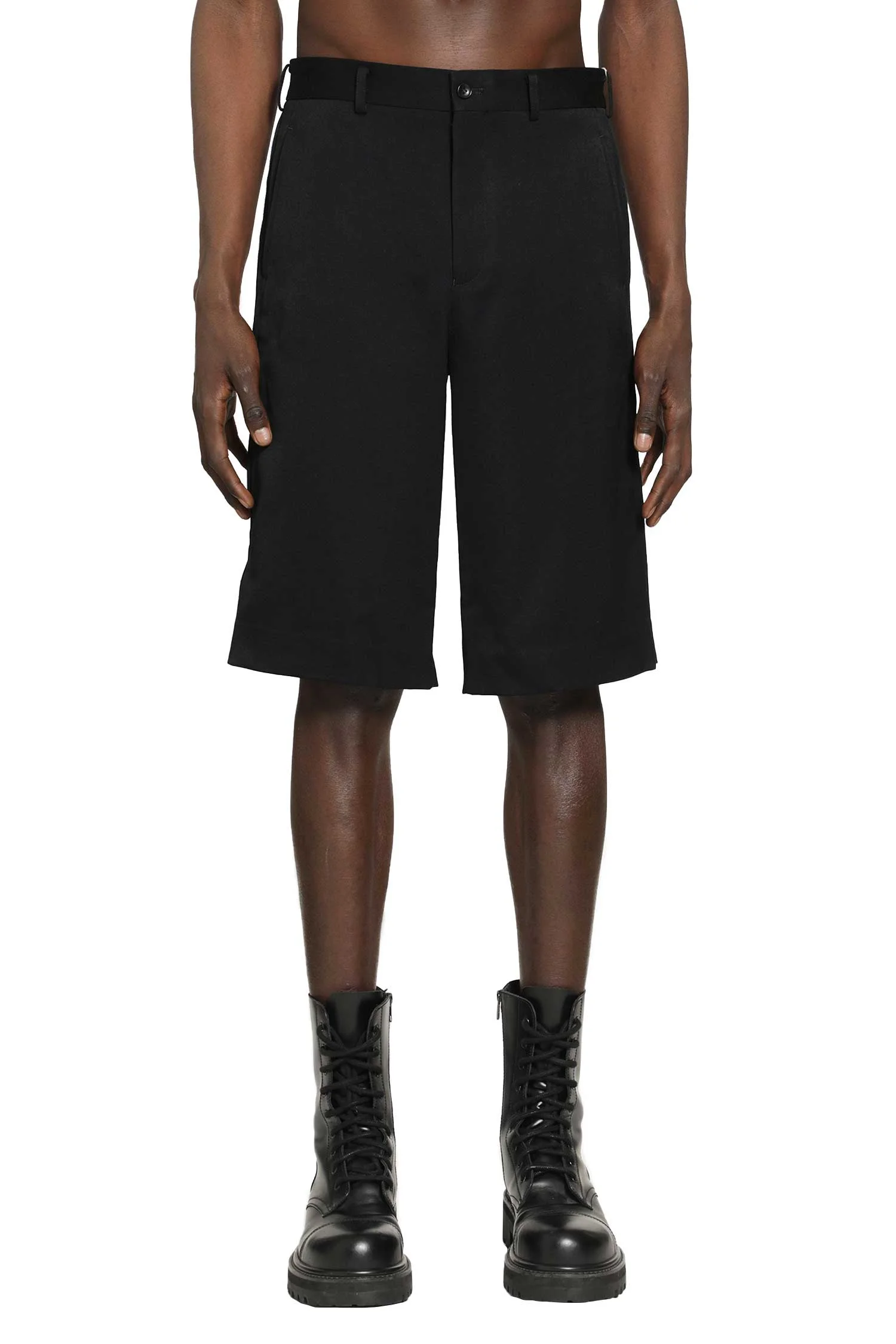 Zip-detailed Tailored Shorts - 1