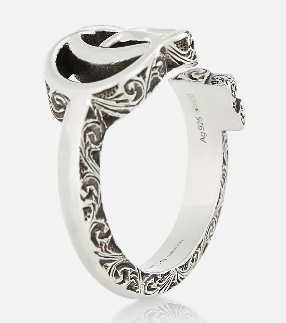 Double G sterling silver ring - 5