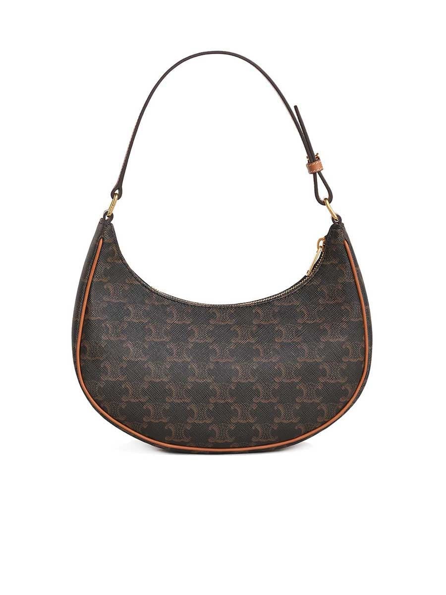 Ava Bag in Triomphe Canvas and Calfskin in Tan - 3