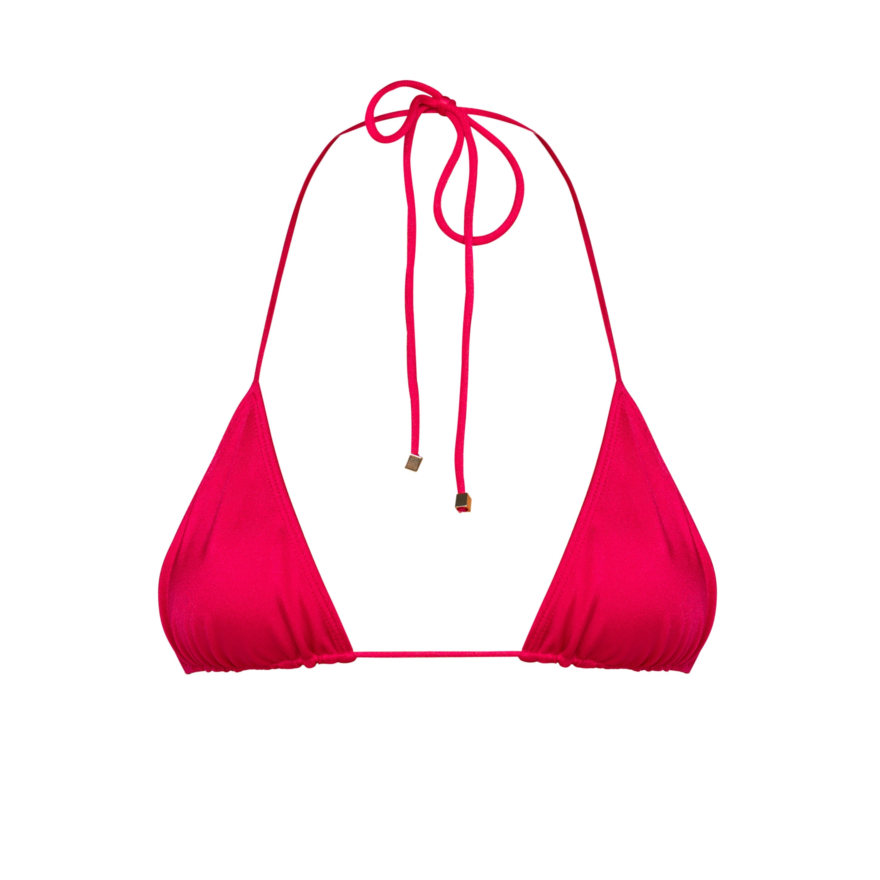 STELLA Magenta - Mini Triangle Bikini Top - 4