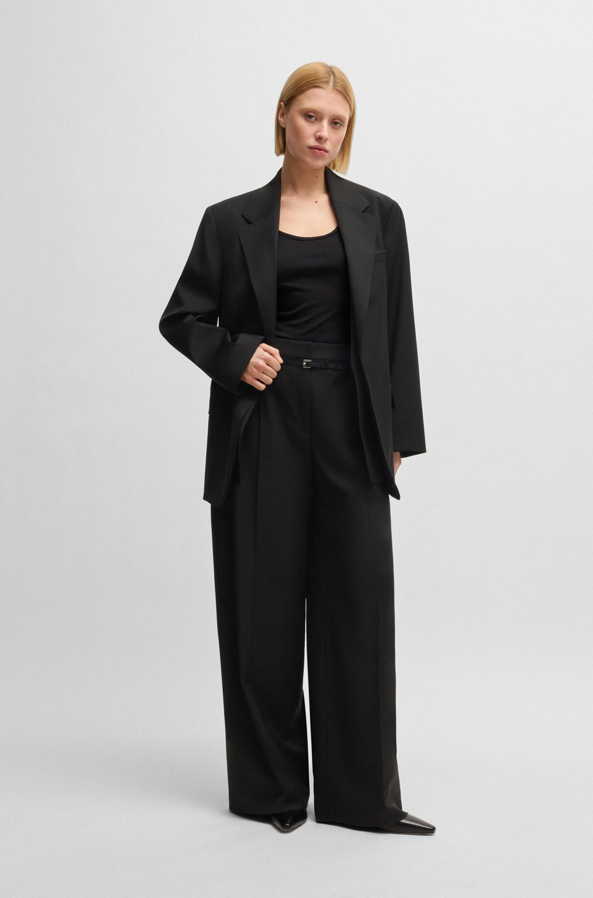 RELAXED-FIT TROUSERS IN VIRGIN WOOL - 3