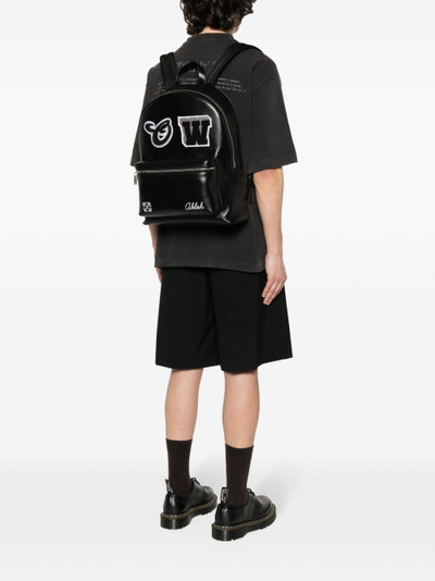 Off-White Varsity-patches backpack outlook