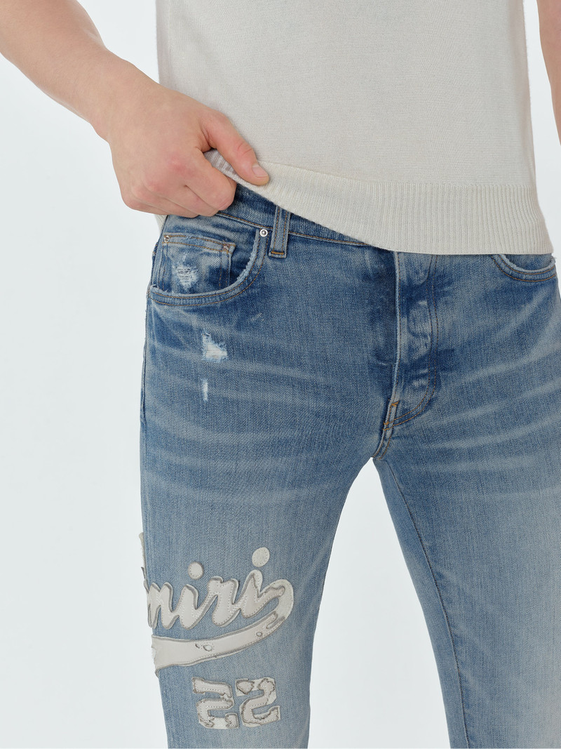VARSITY APPLIQUE LOGO JEAN 5