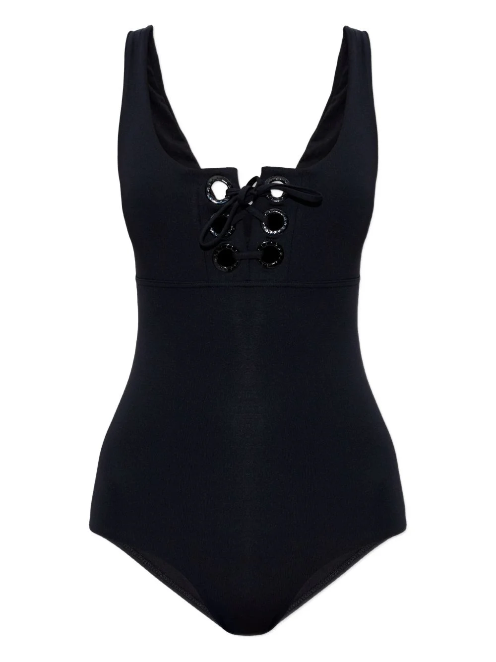 London eyelet-detail swimsuit - 1