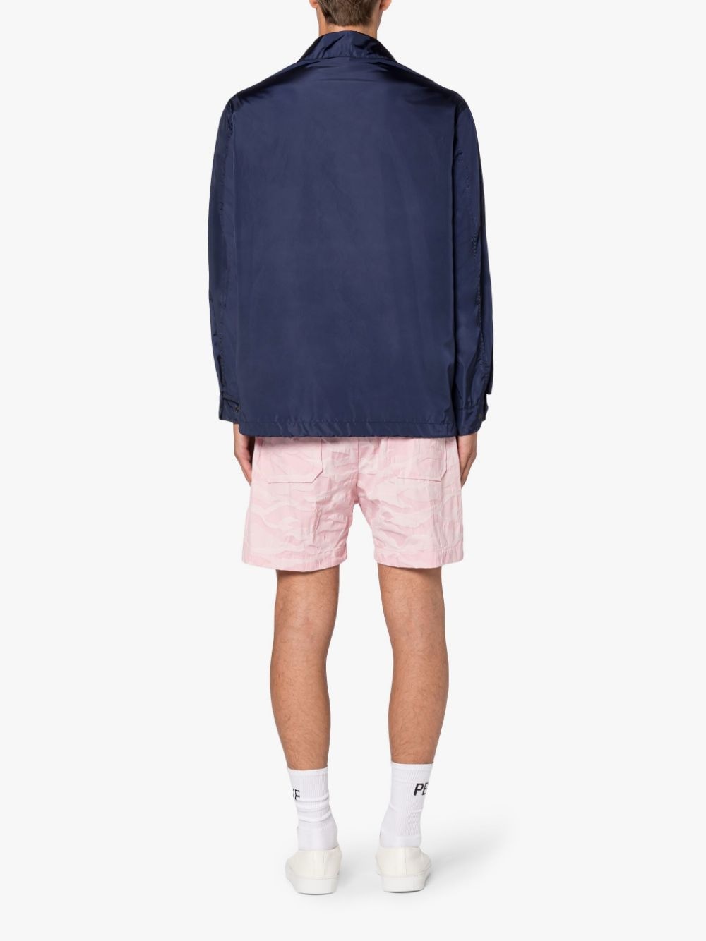 TEEMING NAVY NYLON PACKABLE COACH JACKET - 2