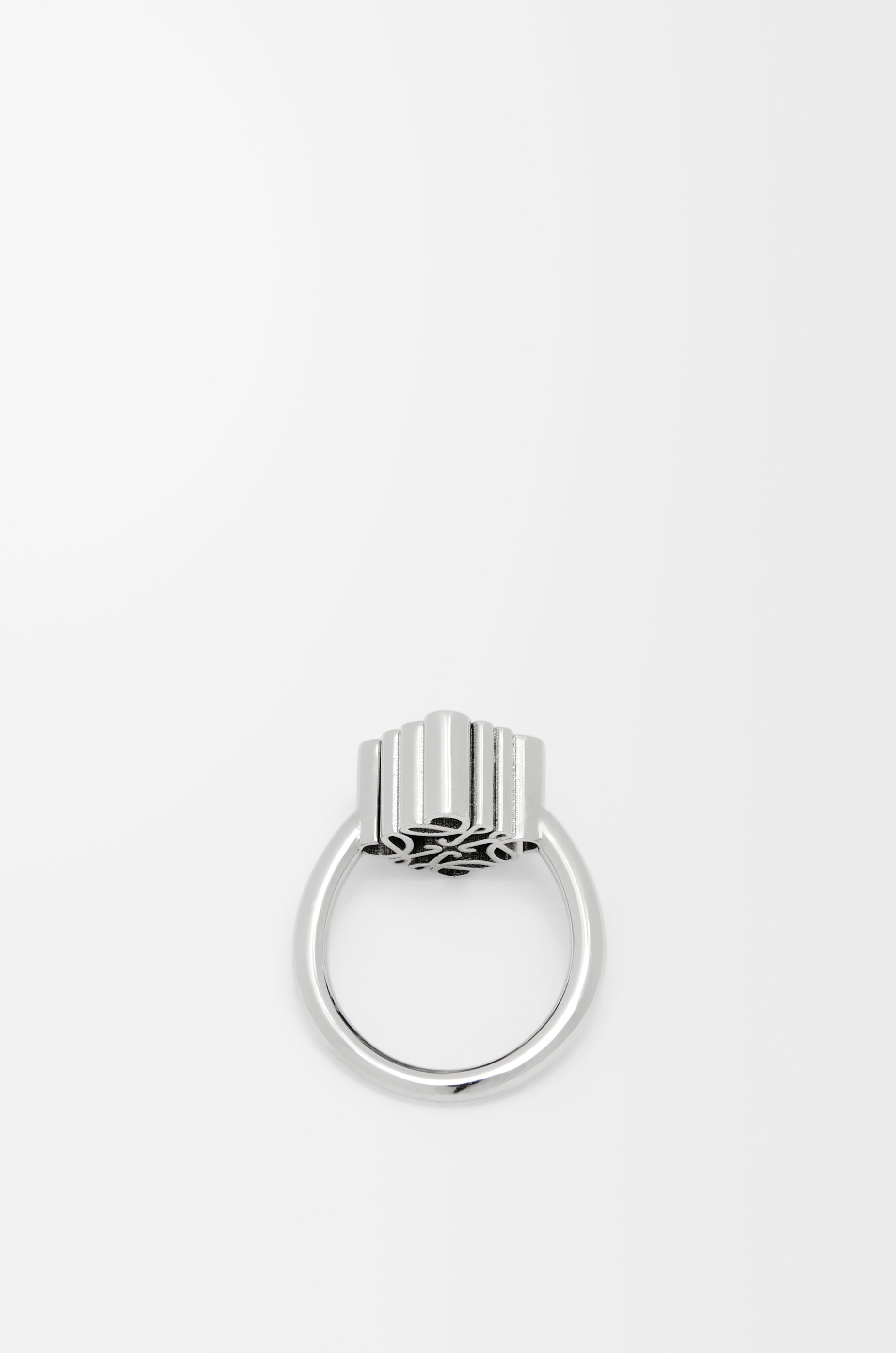 Single Anagram ring in sterling silver - 4