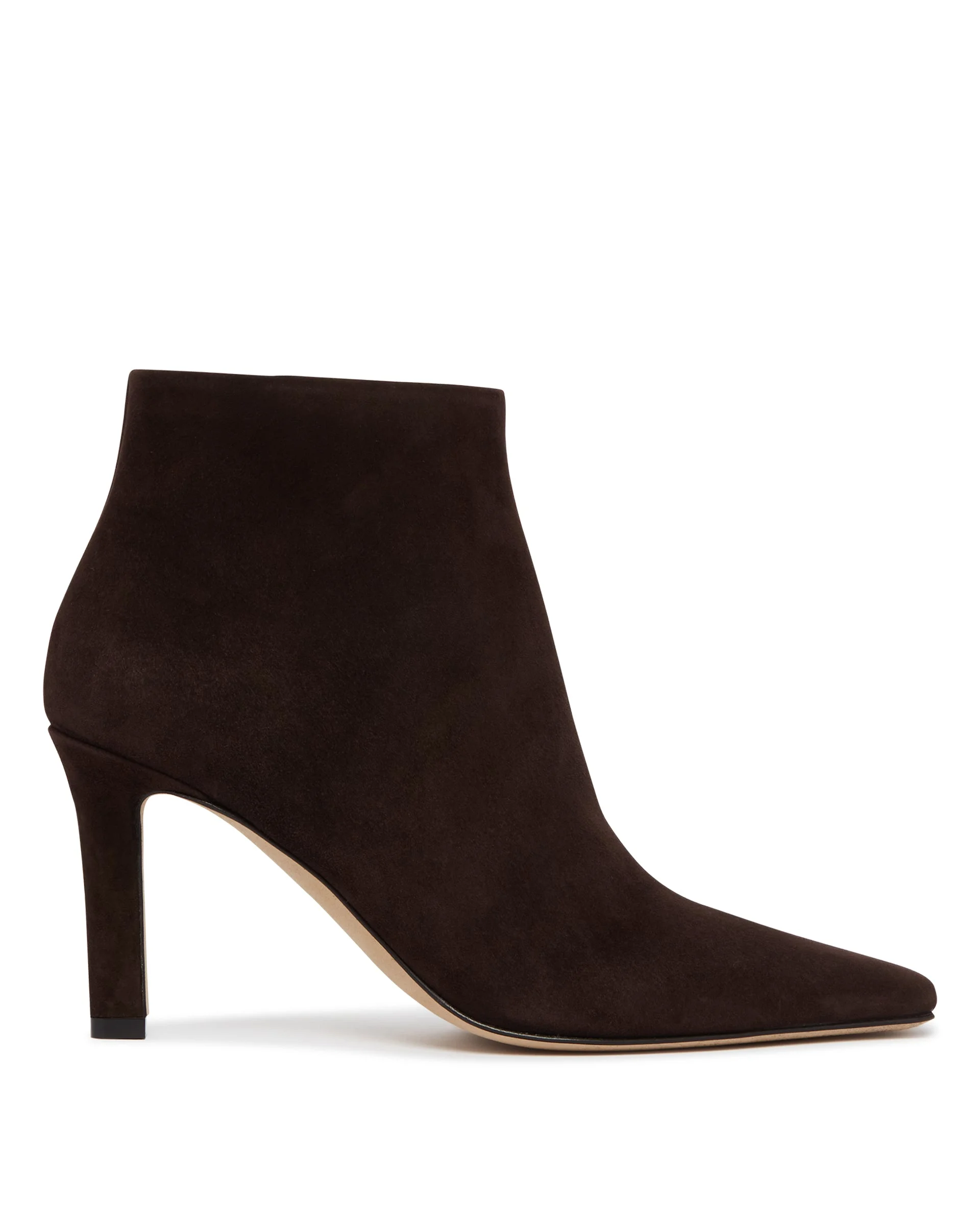 Brown Carla 80 Leather Ankle Boots - 1